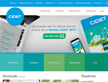 Tablet Screenshot of cidet.org.co